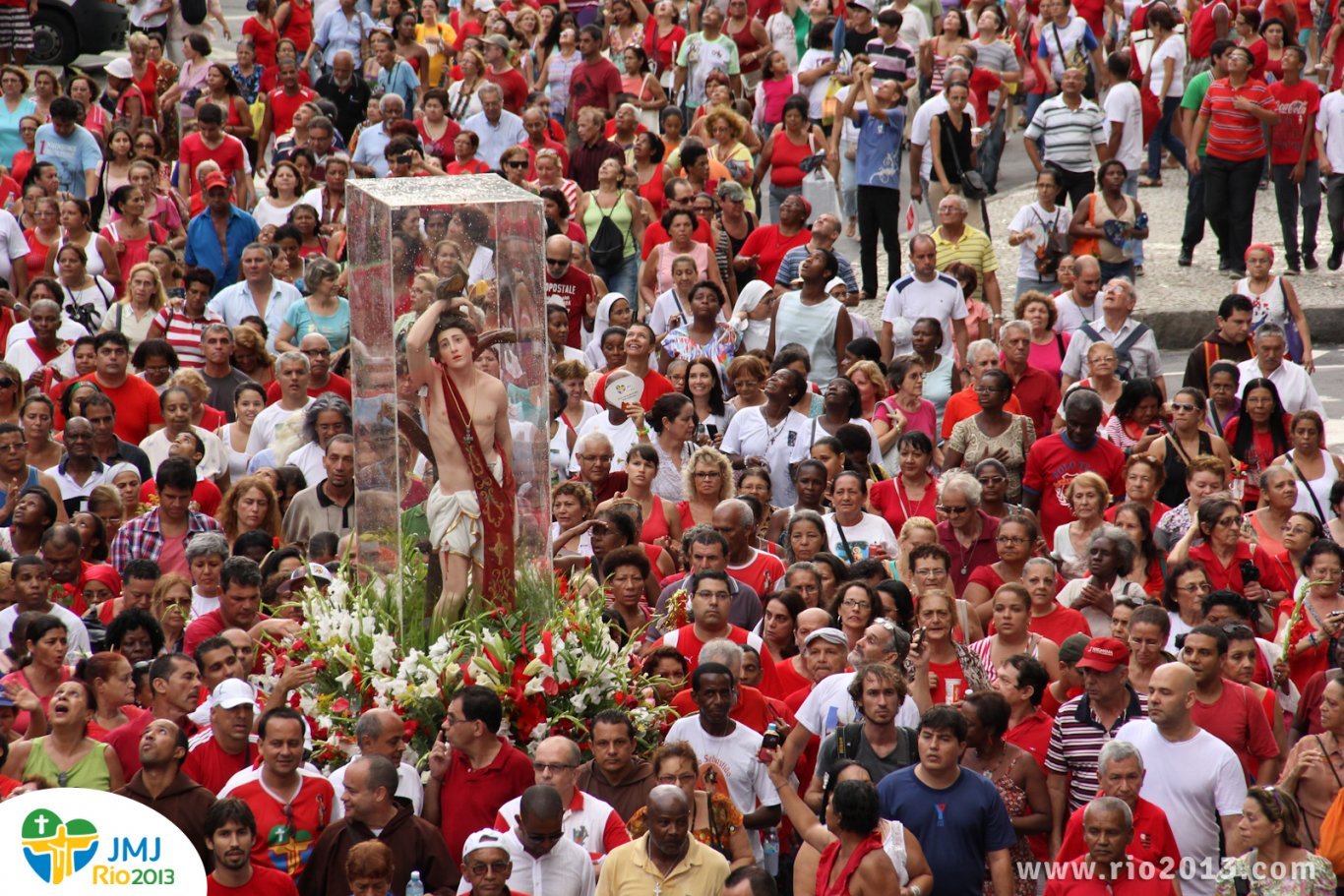 Procissão da festa de São Sebastião - Patrono da JMJ Rio2013